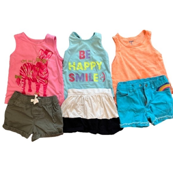 2T 4T CARTERS, 1989 PLACE, OLD NAVY, KIDGETS CASUAL SUMMER OUTFITS FOR GIRLS - Picture 1 of 13
